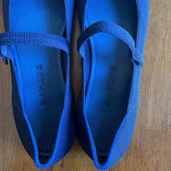 Rothy’s Square Mary Jane Flat Size 10 Navy - Worn Once - Picture 7 of 9